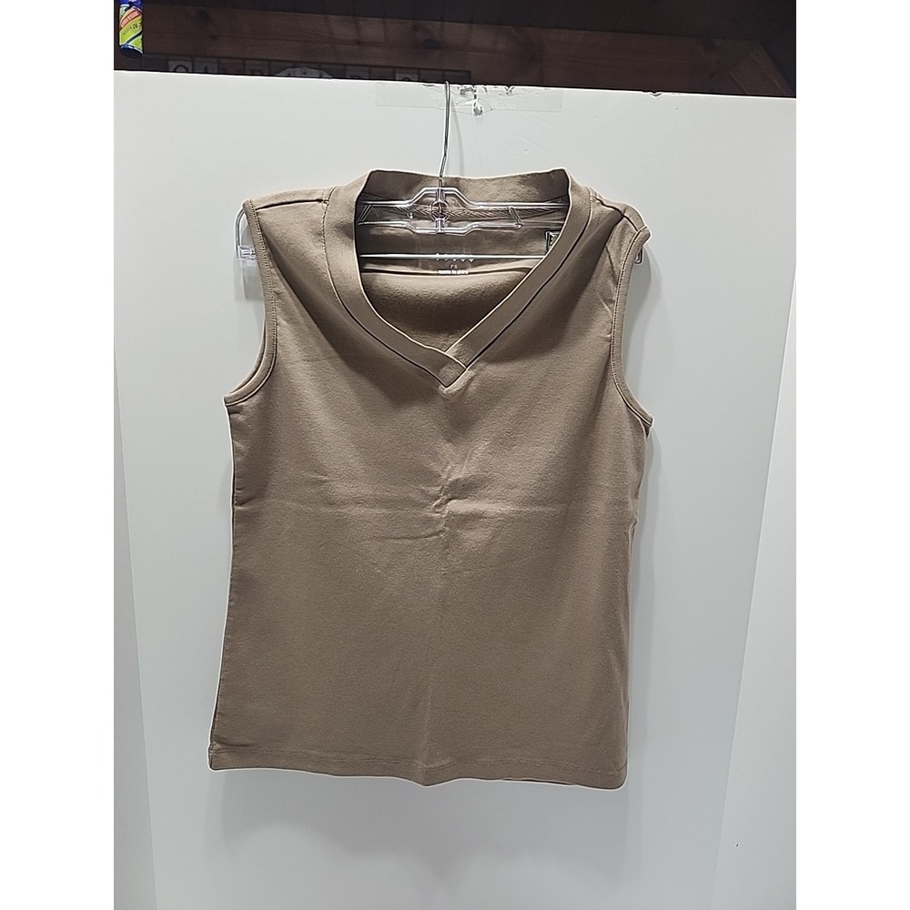 Sleeveless Tops Women‎ Size PS Light Brown